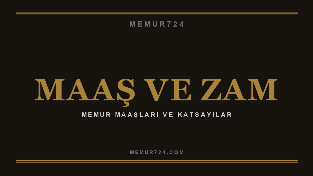 Memur maaşları ve zam haberi