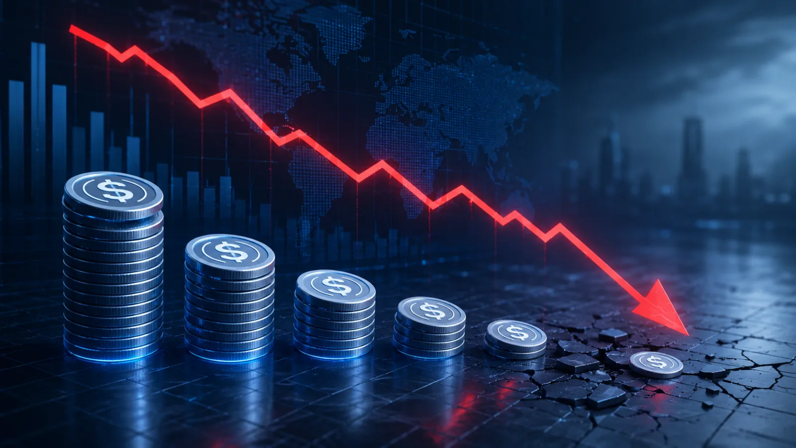 Stablecoin piyasasında USDT ve USDC çıkışlarını gösteren kripto para ekranı