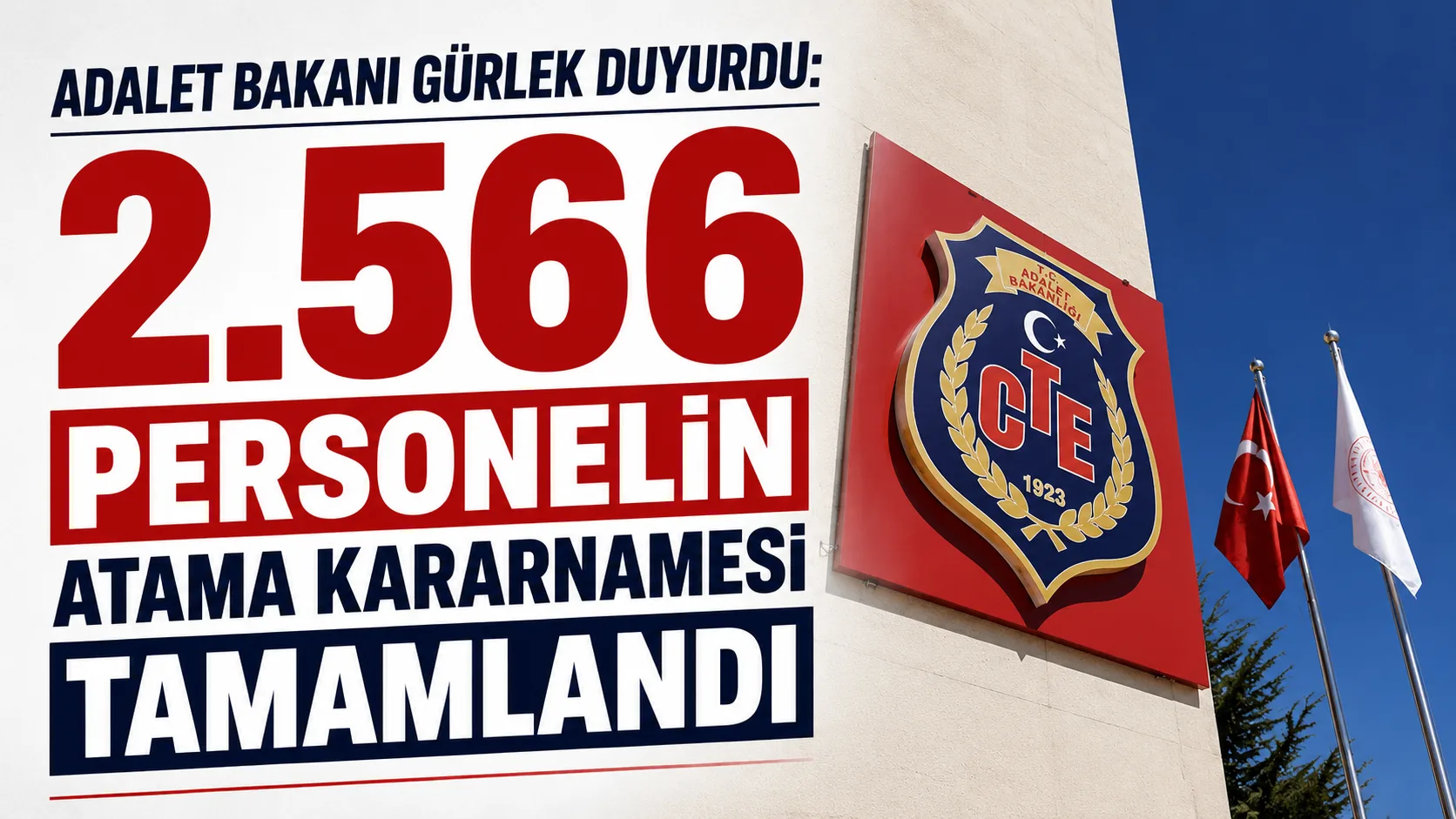 Adalet Bakanı Akın Gürlek'in 2 bin 566 personellik atama kararnamesi açıklaması