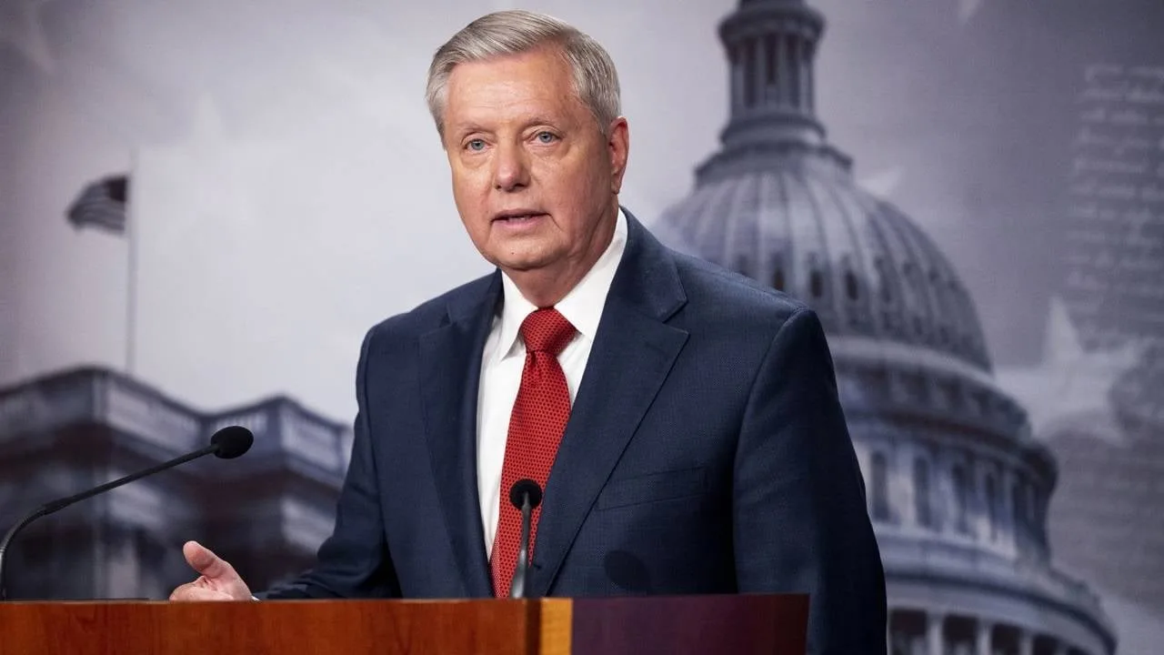 ABD’li Senatör Lindsey Graham'ın siyah-beyaz portre fotoğrafı