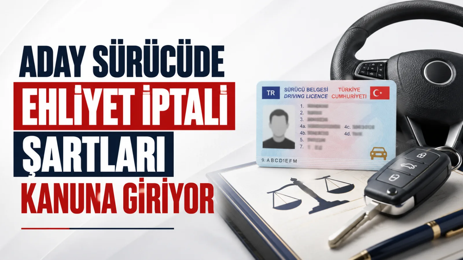 Aday sürücüde ehliyet iptali şartları kanuna giriyor